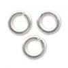 Anillas abiertas 5x1 mm plateado x50 Anillas abiertas 5x1 mm plateado x50